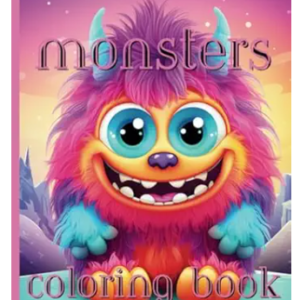 "monstrously fun coloring book" " #1: