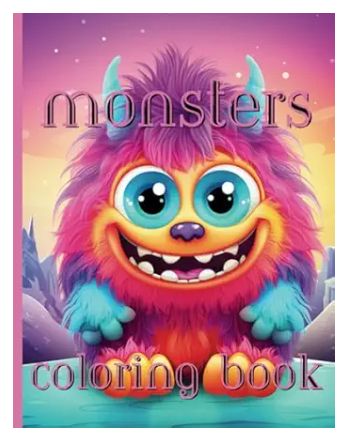"monstrously fun coloring book" " #1: "monstrously fun coloring book" " #1: