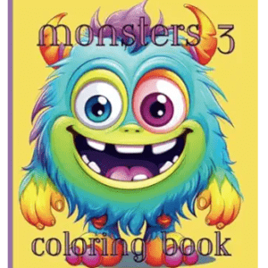 "monstrously fun coloring book" " #1: