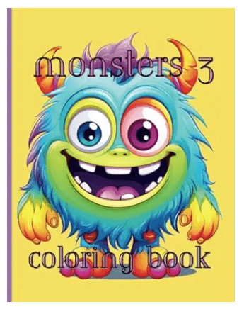 "monstrously fun coloring book" " #1: