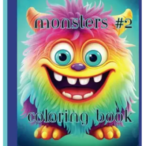 "monstrously fun coloring book for kids"2