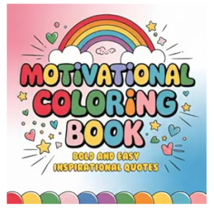 motivational qoutes coloring book #4:
