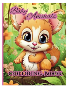 baby animals coloring book:
