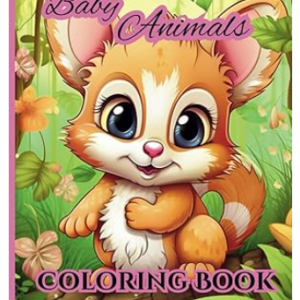 baby animals coloring book: